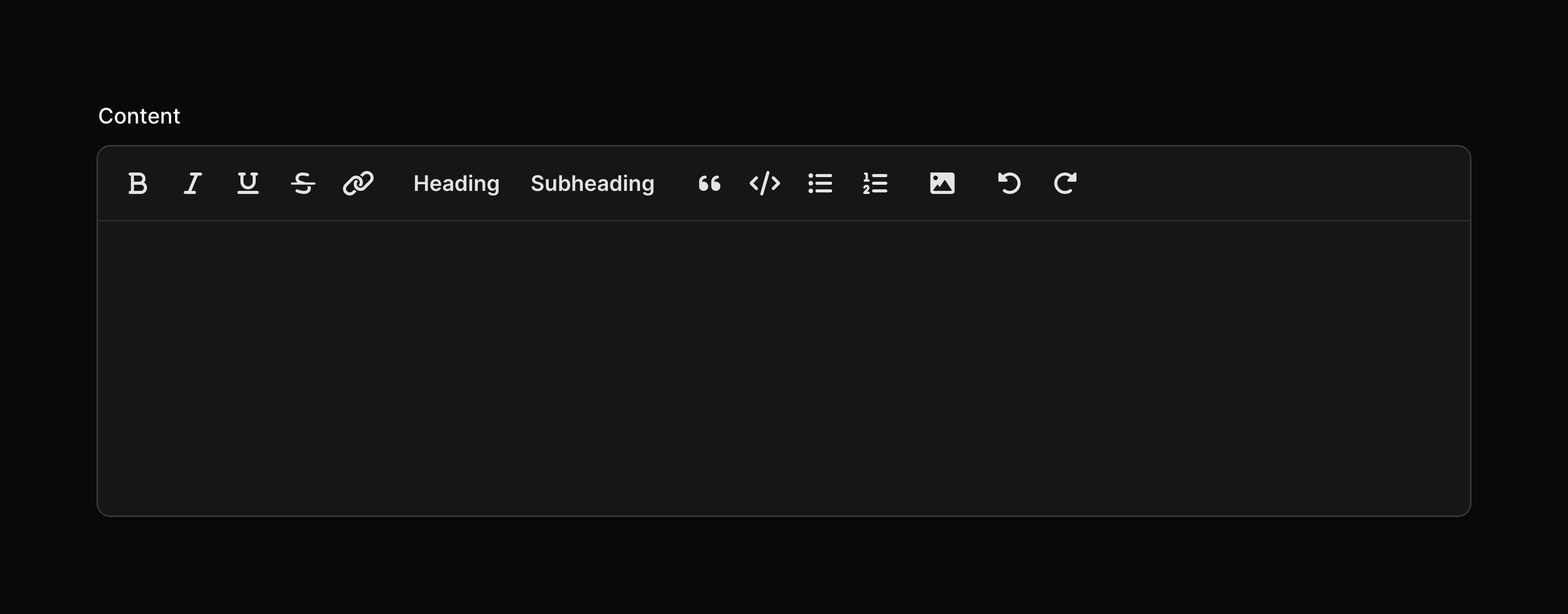 Rich editor