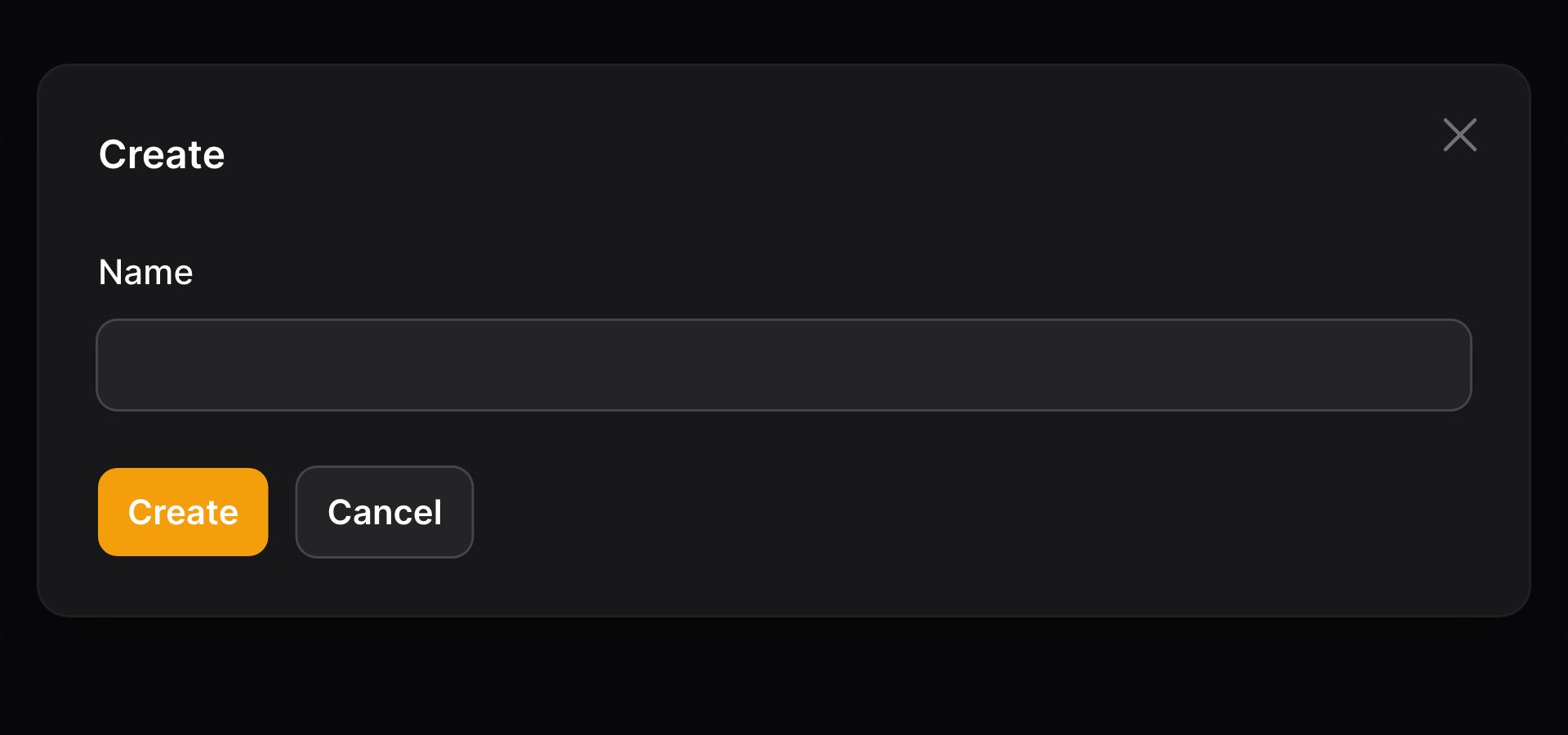 Select with create option modal
