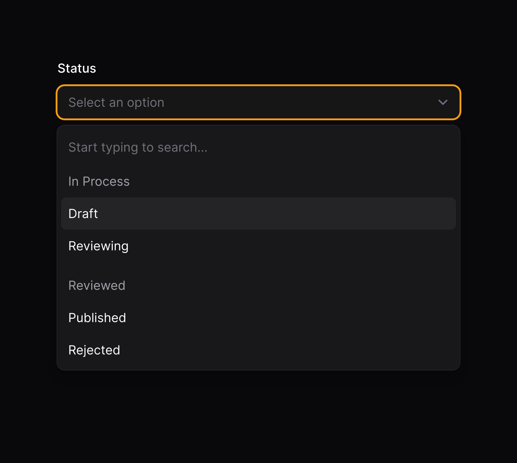 Grouped select