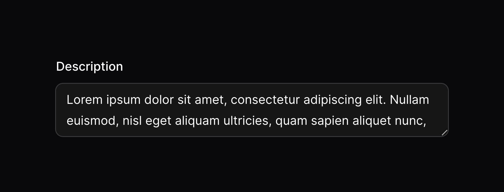 Textarea