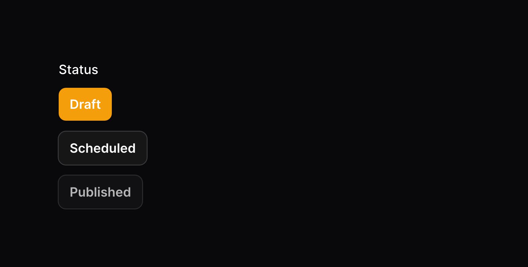 Toggle buttons with disabled option