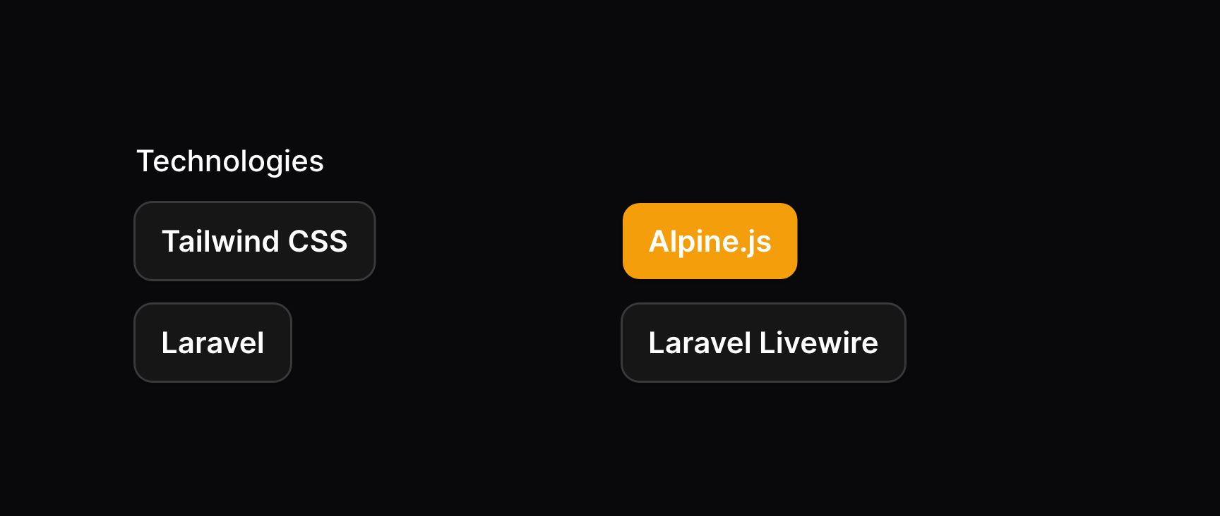 Toggle buttons with 2 rows