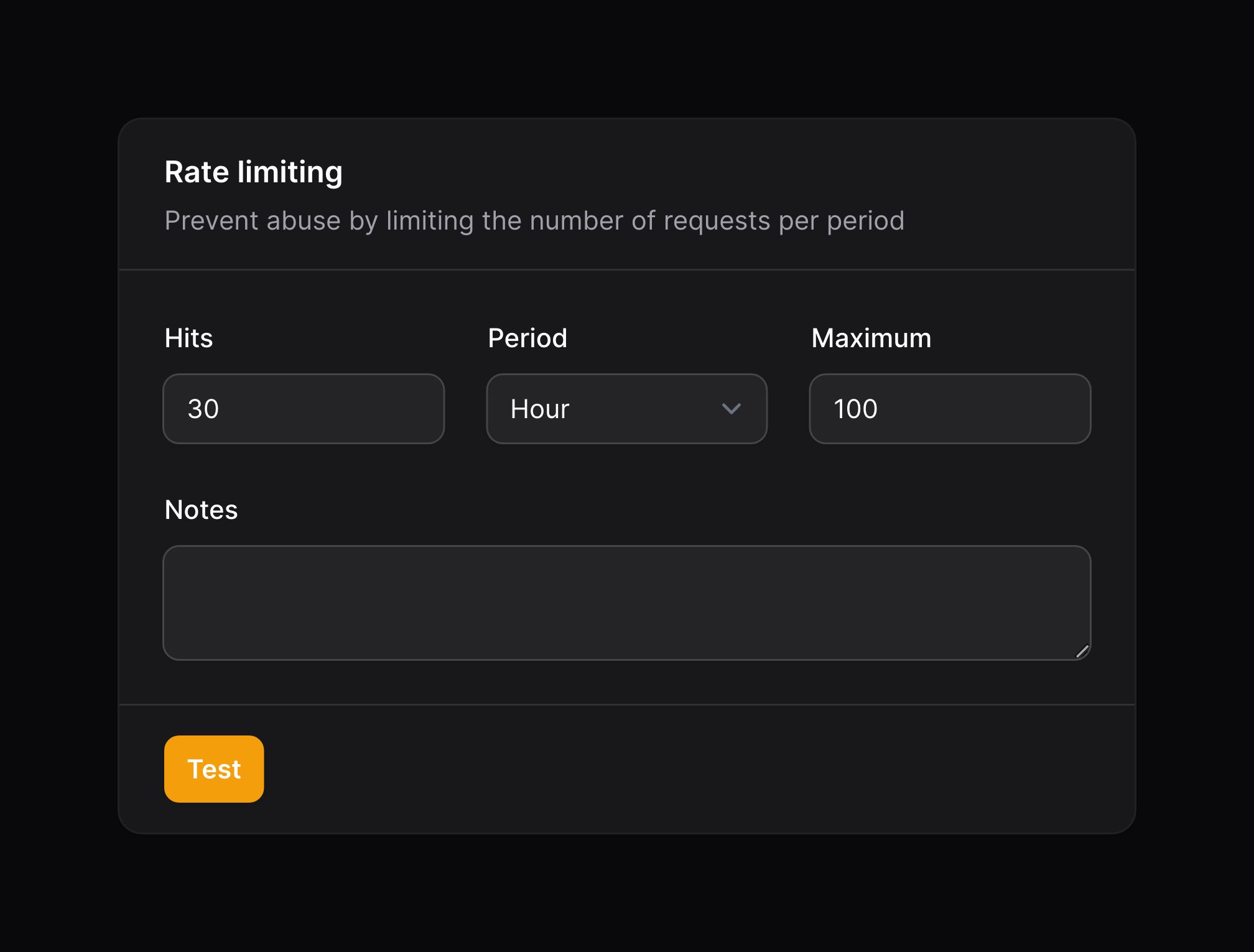 Section with footer actions