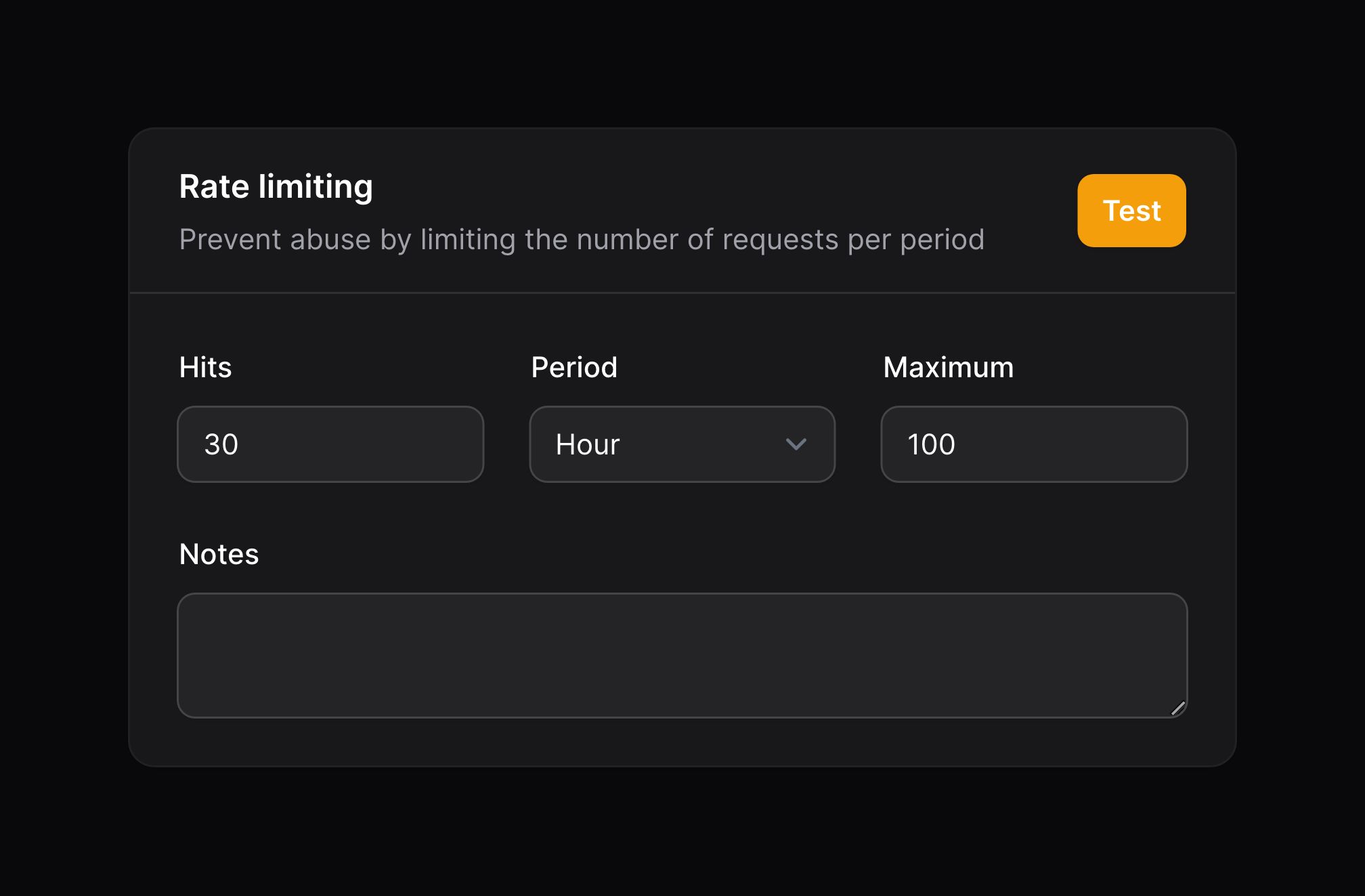 Section with header actions