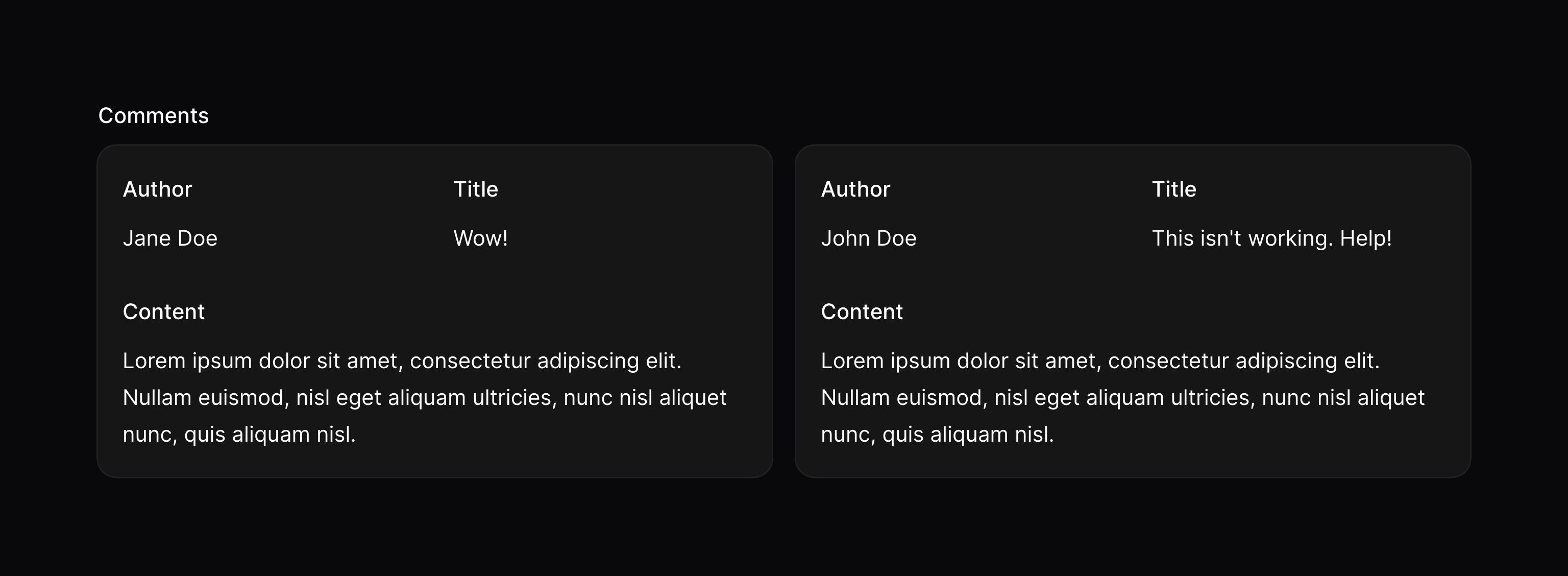 Repeatable entry in grid layout