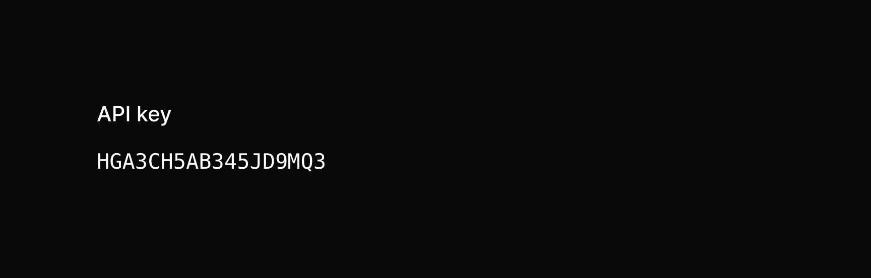 Text entry in a monospaced font