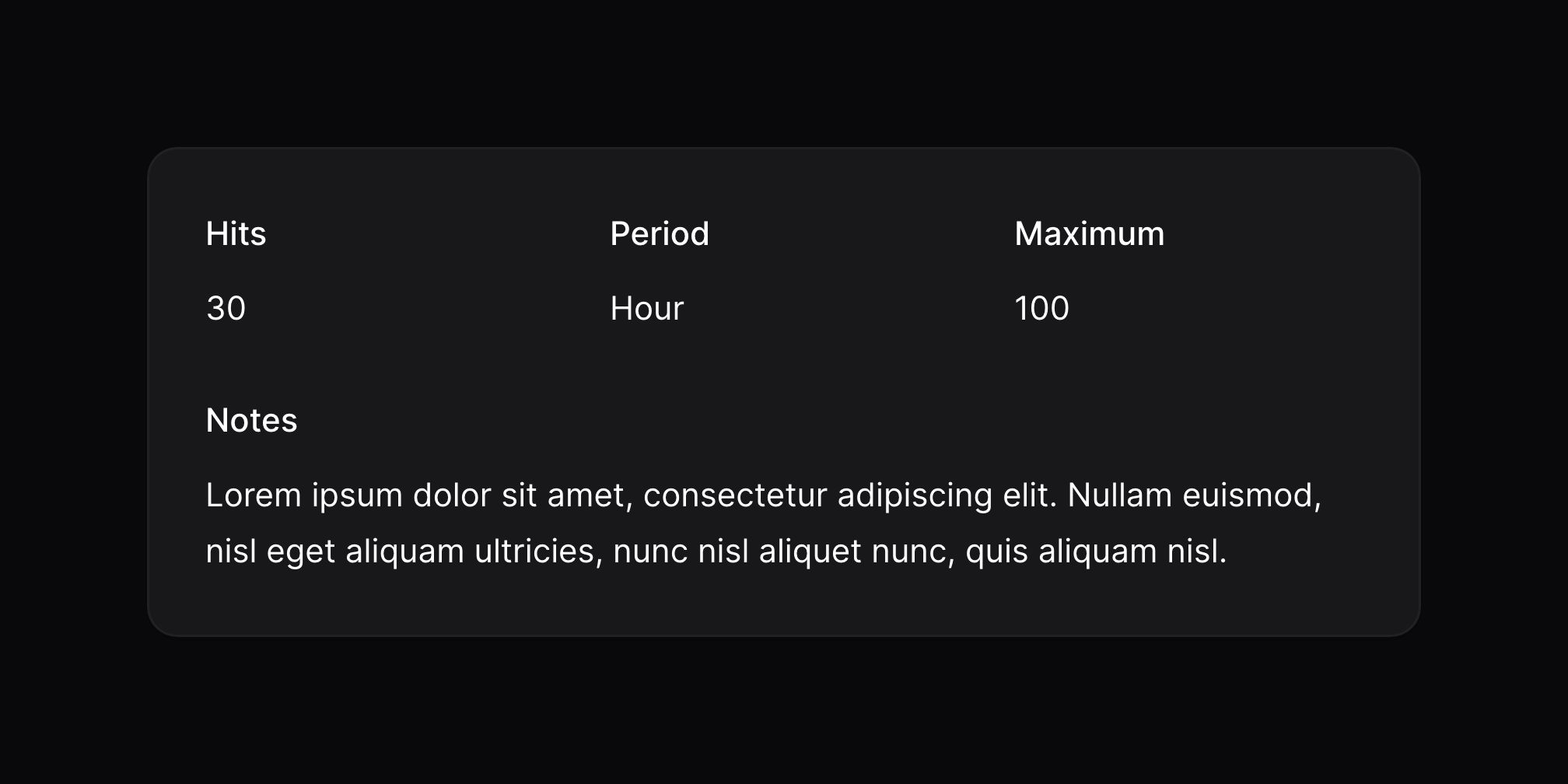 Section without header