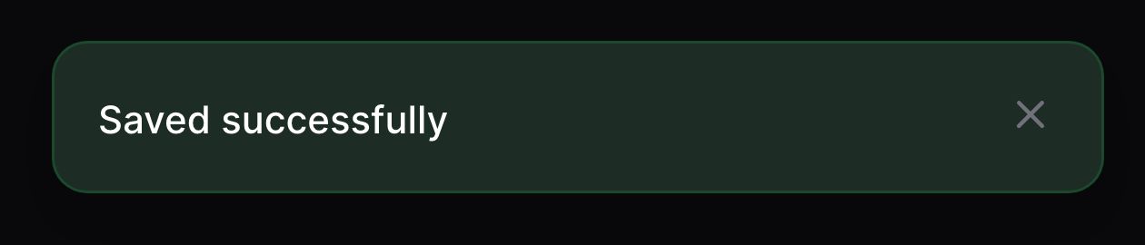 Notification with background color