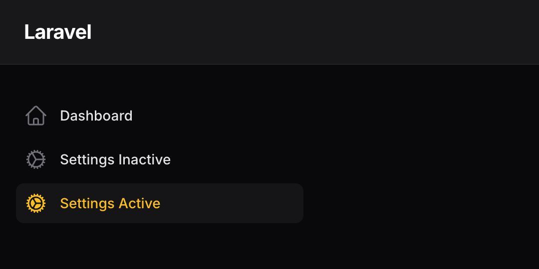 Different navigation item icon when active