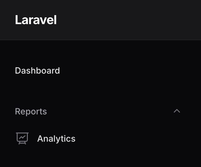 Custom navigation items