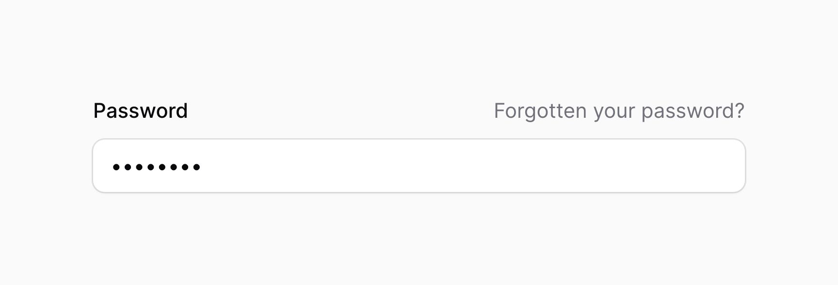 Form field with hint