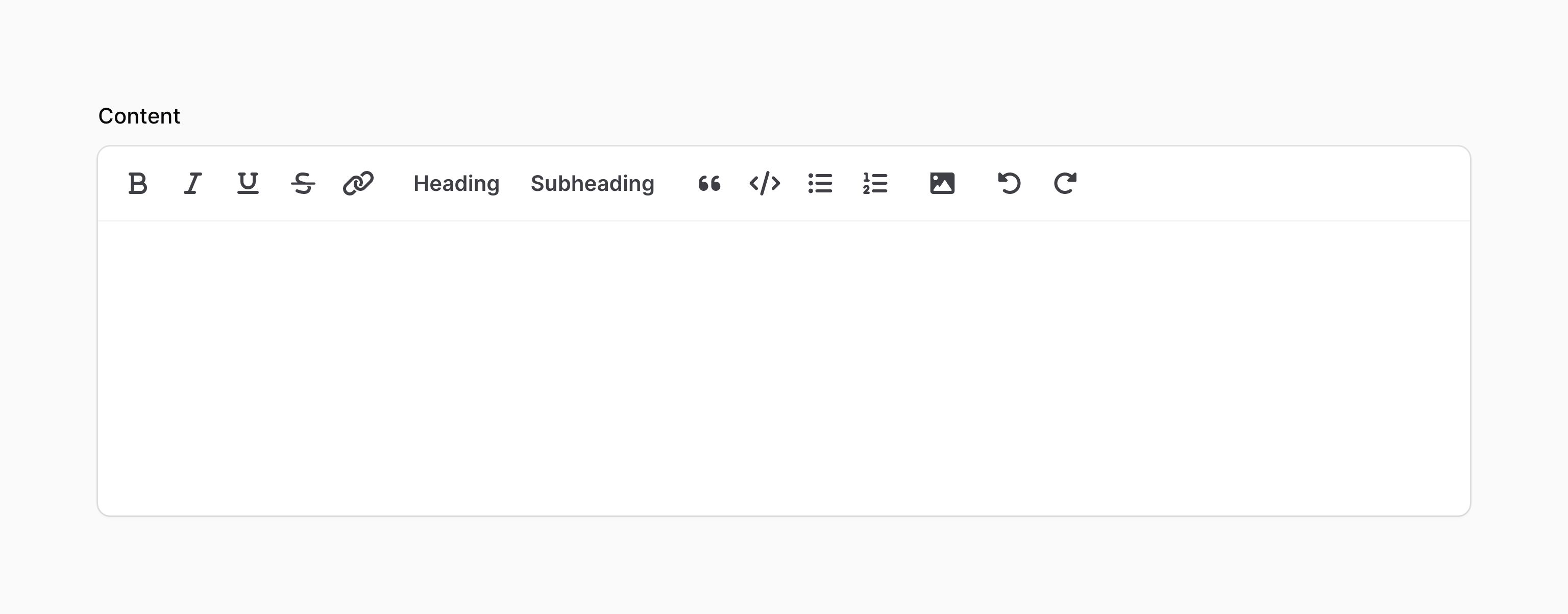 Rich editor
