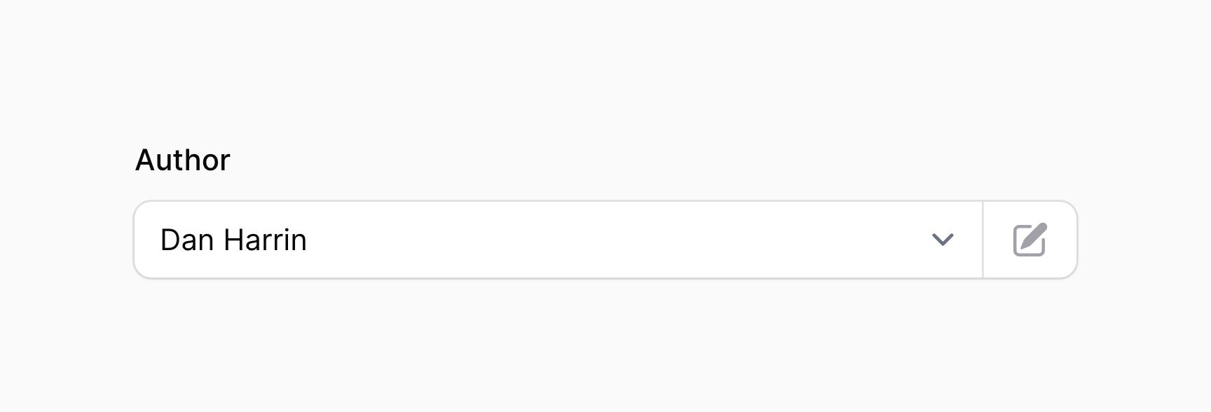 Select with edit option button