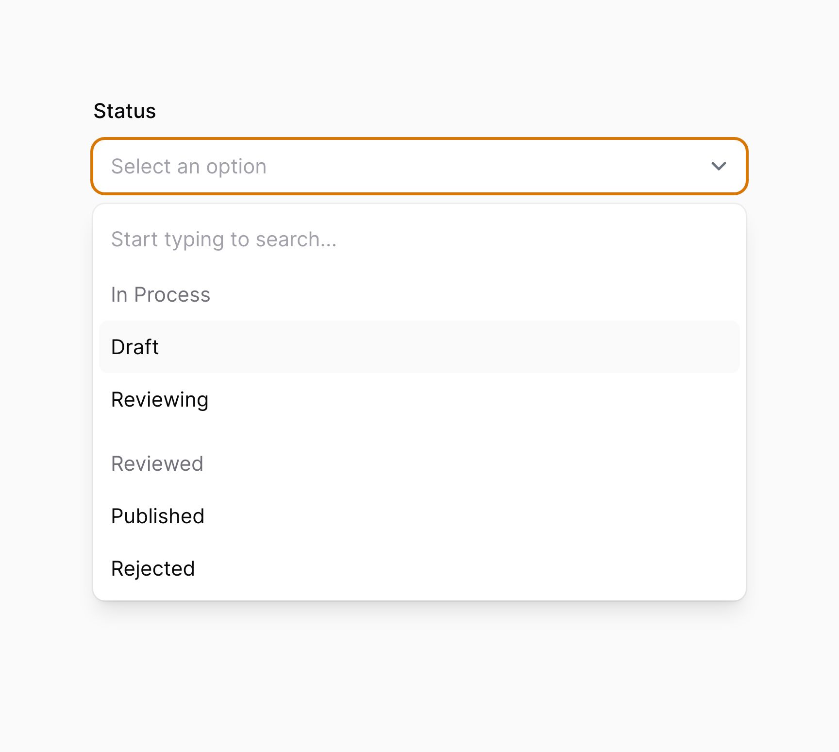 Grouped select
