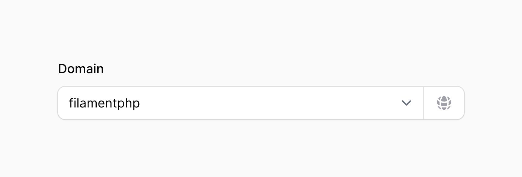 Select with suffix icon