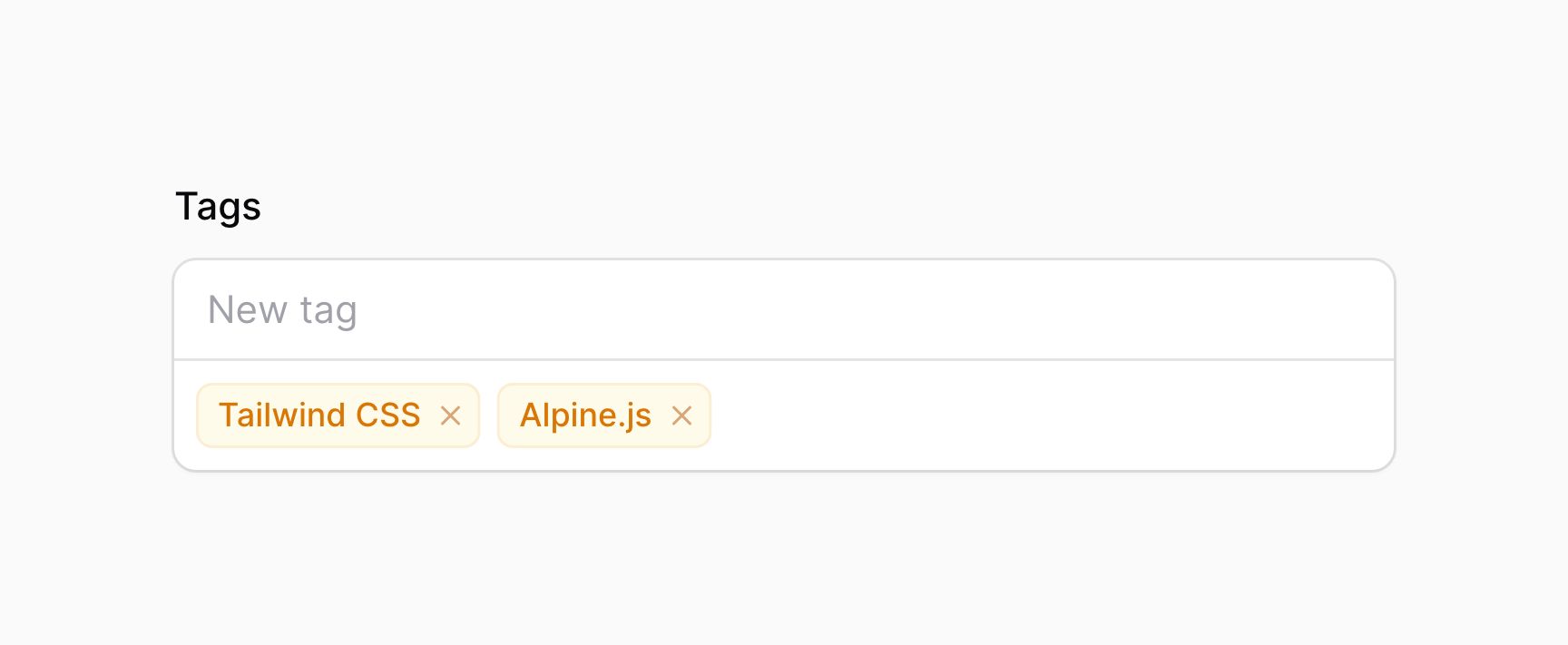 Tags input