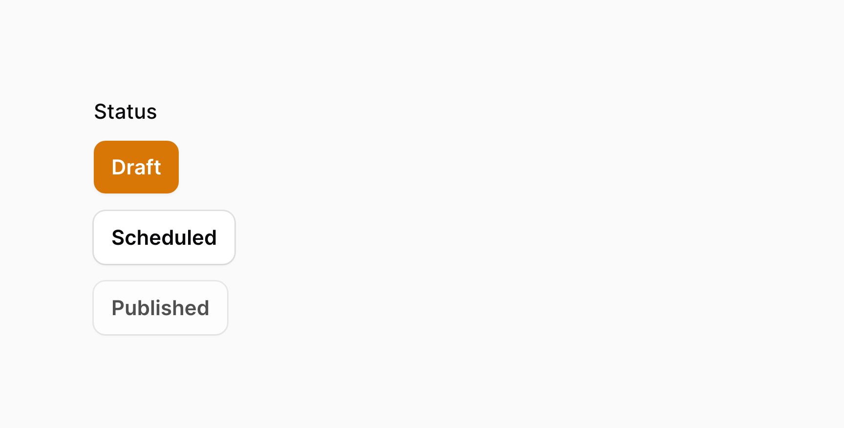 Toggle buttons with disabled option
