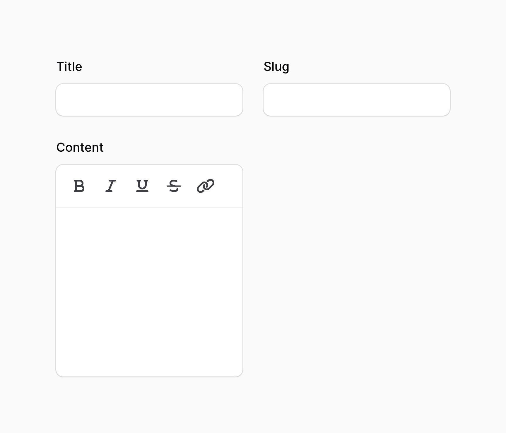 Form fields in 2 columns