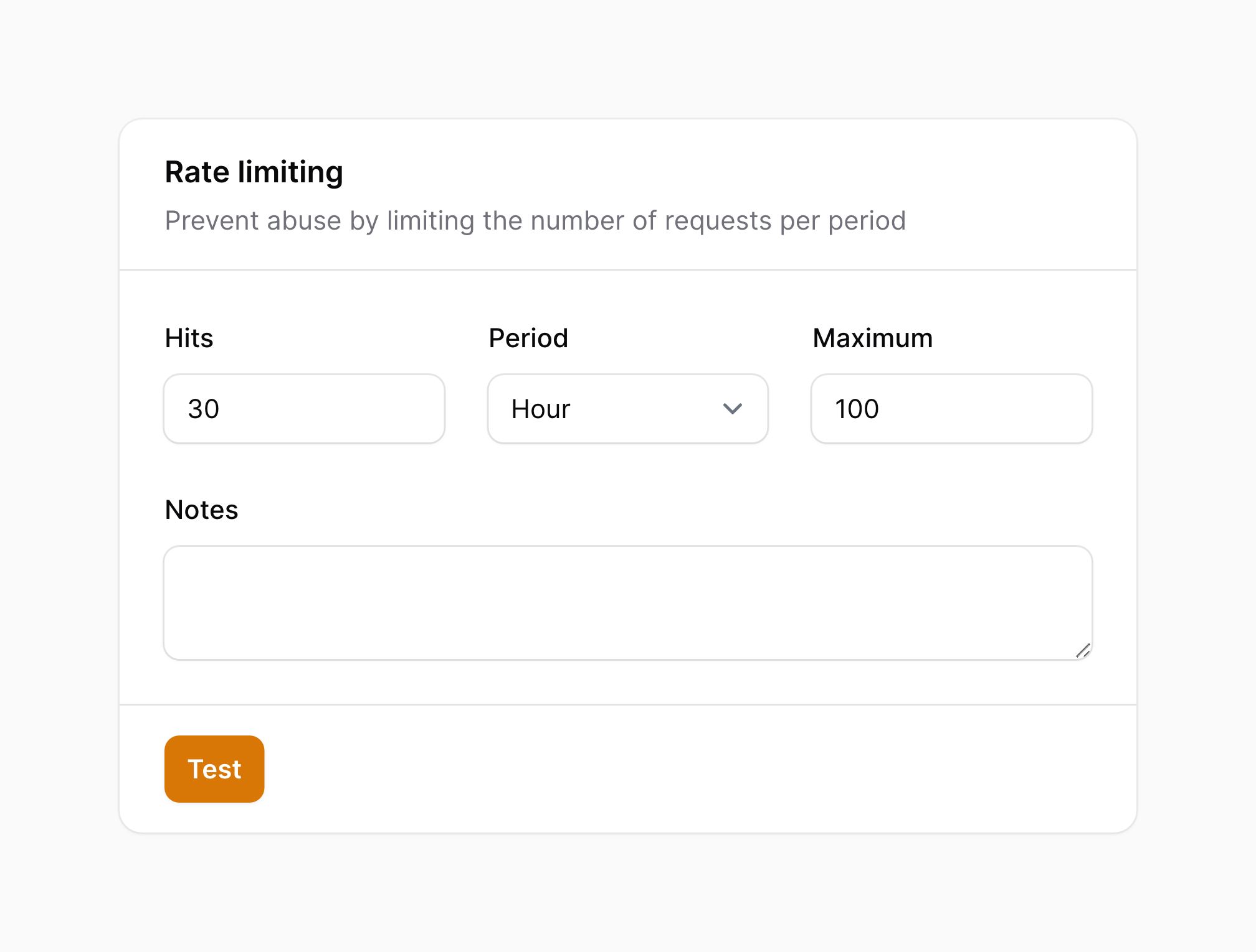 Section with footer actions