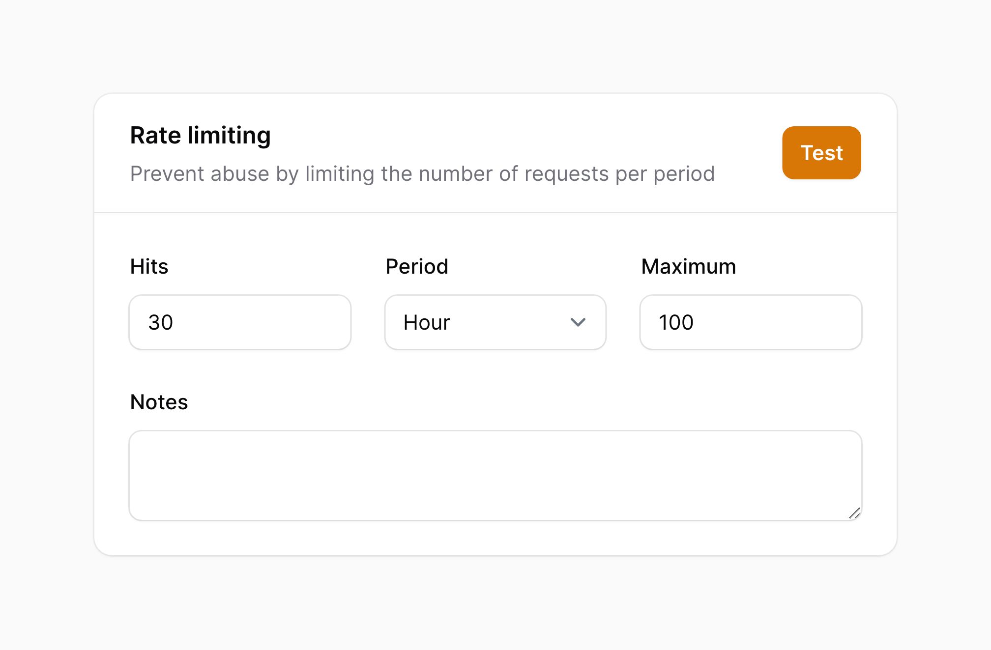 Section with header actions