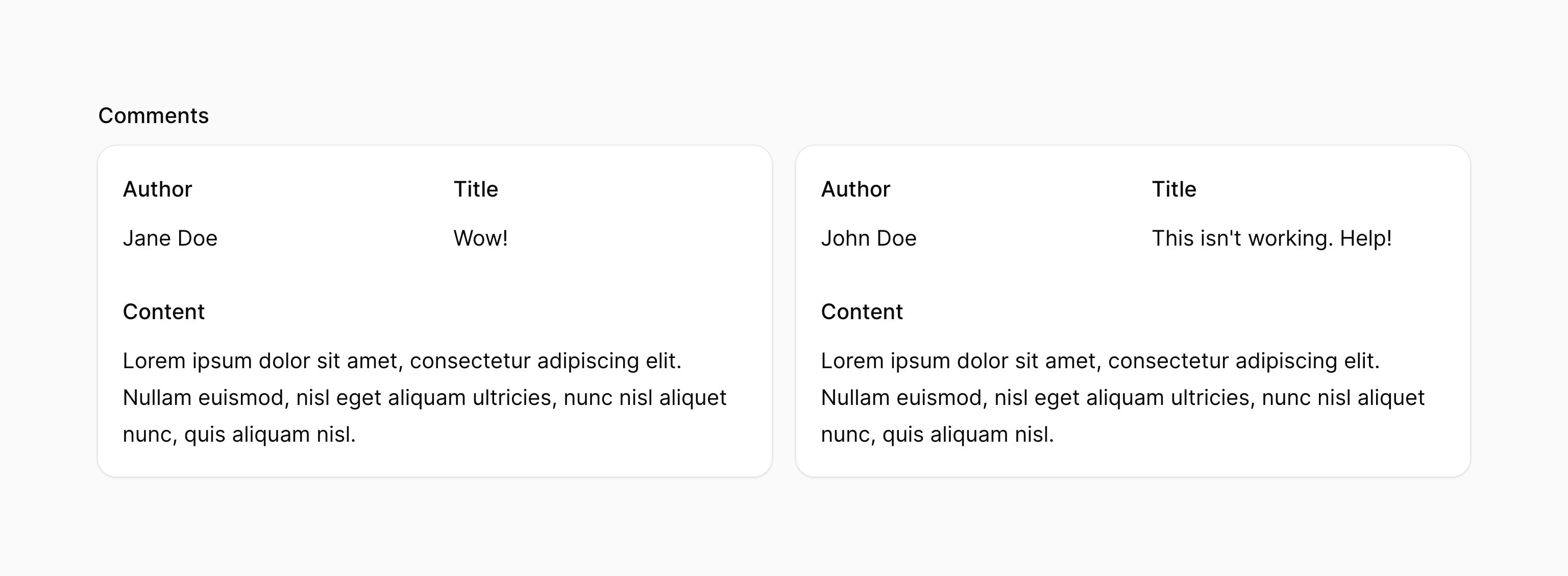 Repeatable entry in grid layout