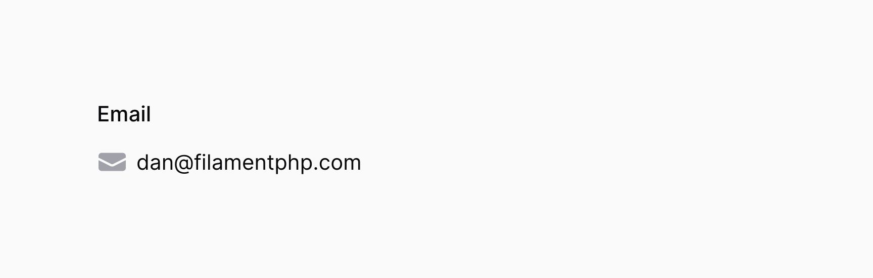 Text entry with icon