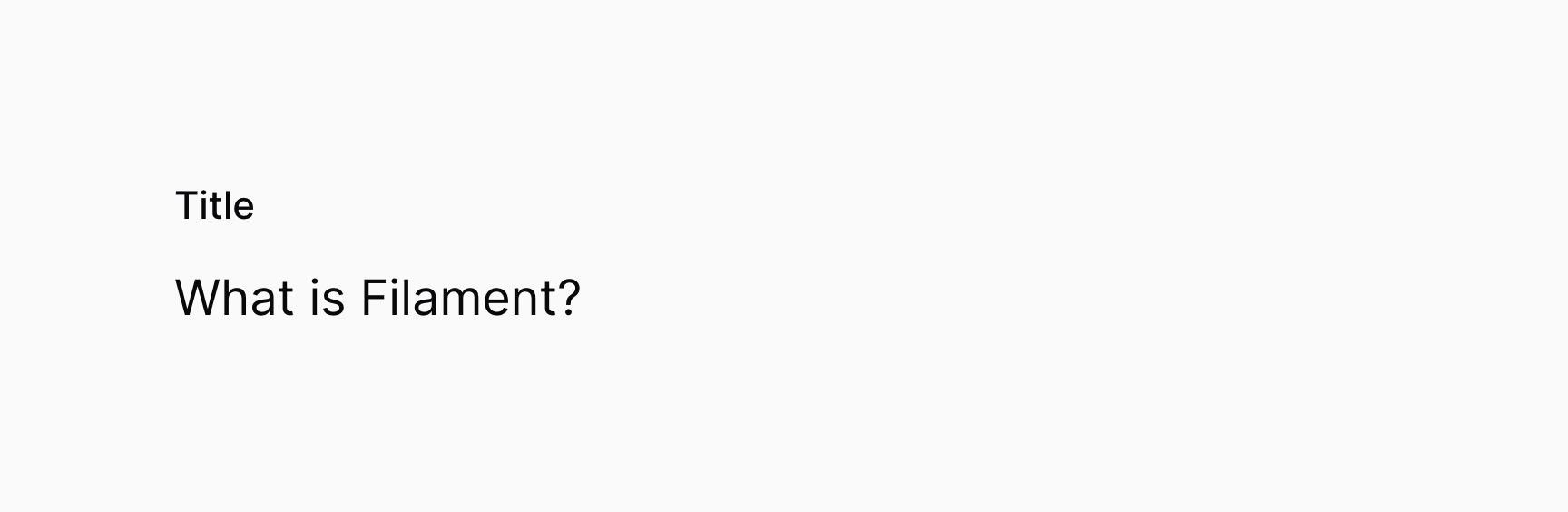 Text entry in a large font size
