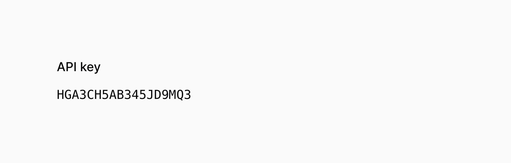 Text entry in a monospaced font