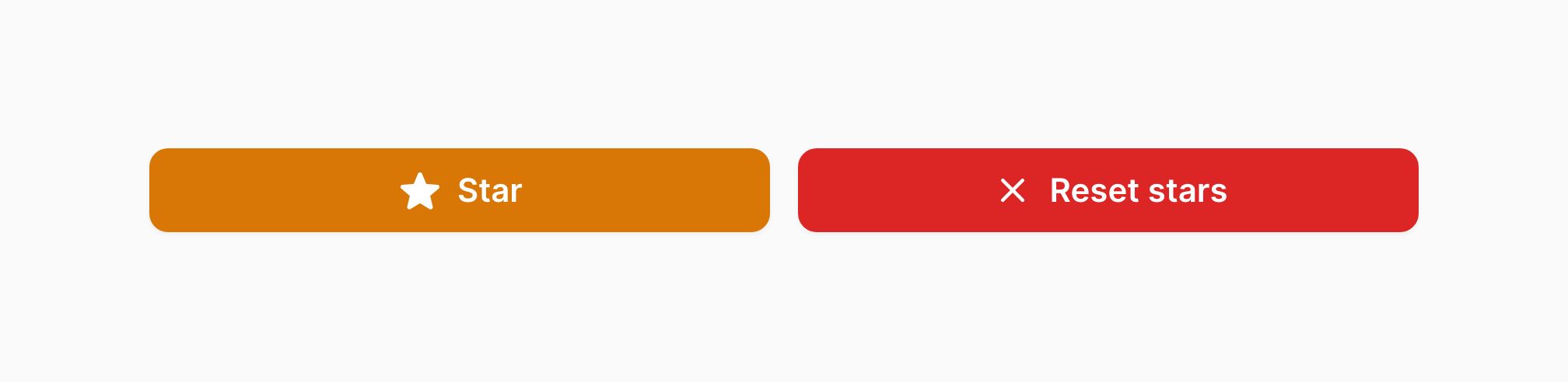 Anonymous actions consuming the full width