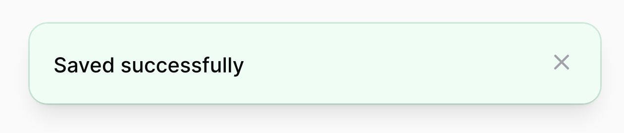 Notification with background color