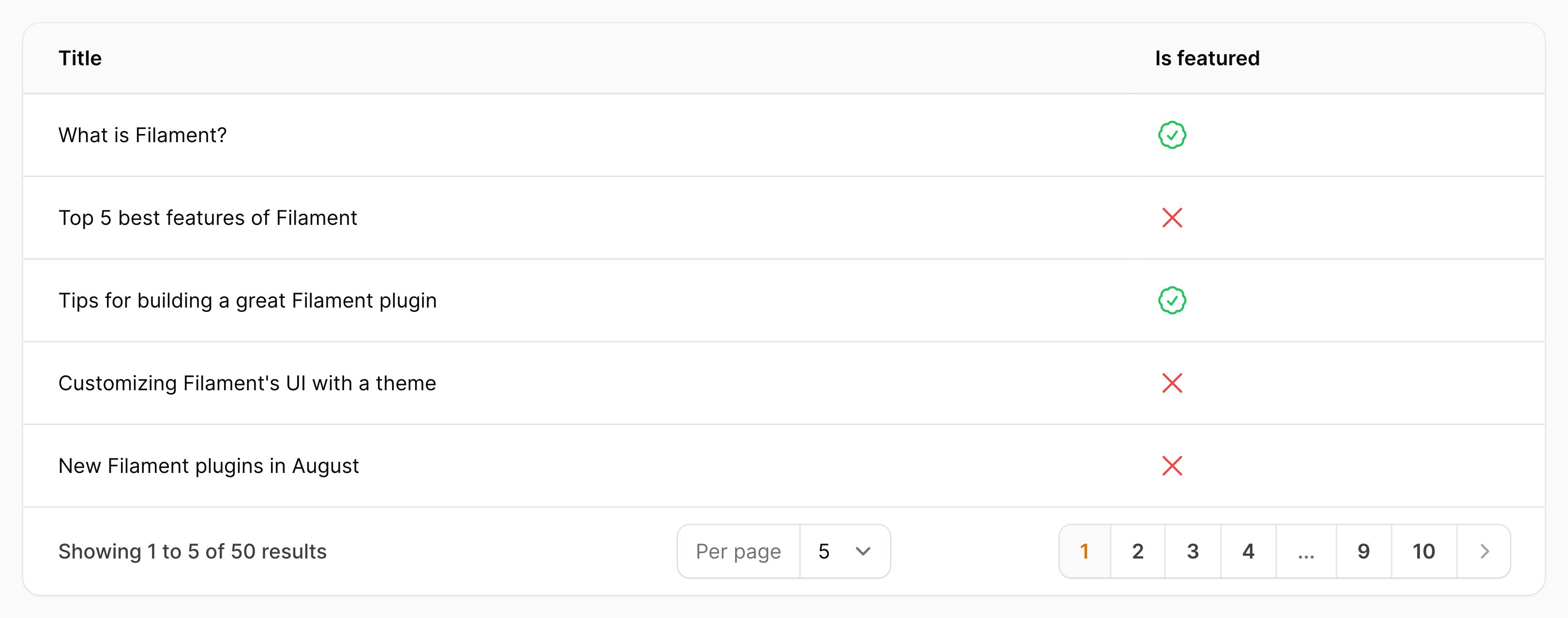 Icon column to display a boolean with custom icons