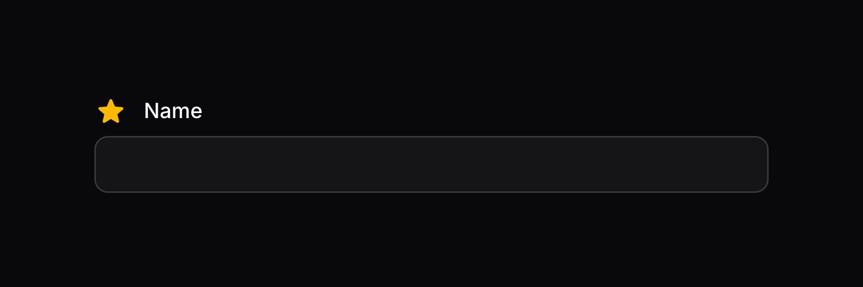 Form field with extra content before label