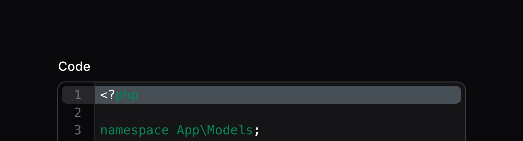 Code editor