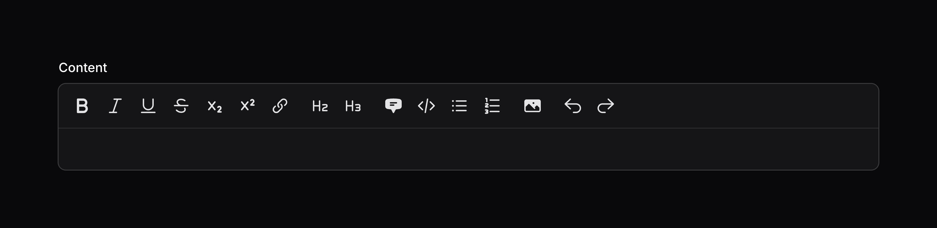 Rich editor