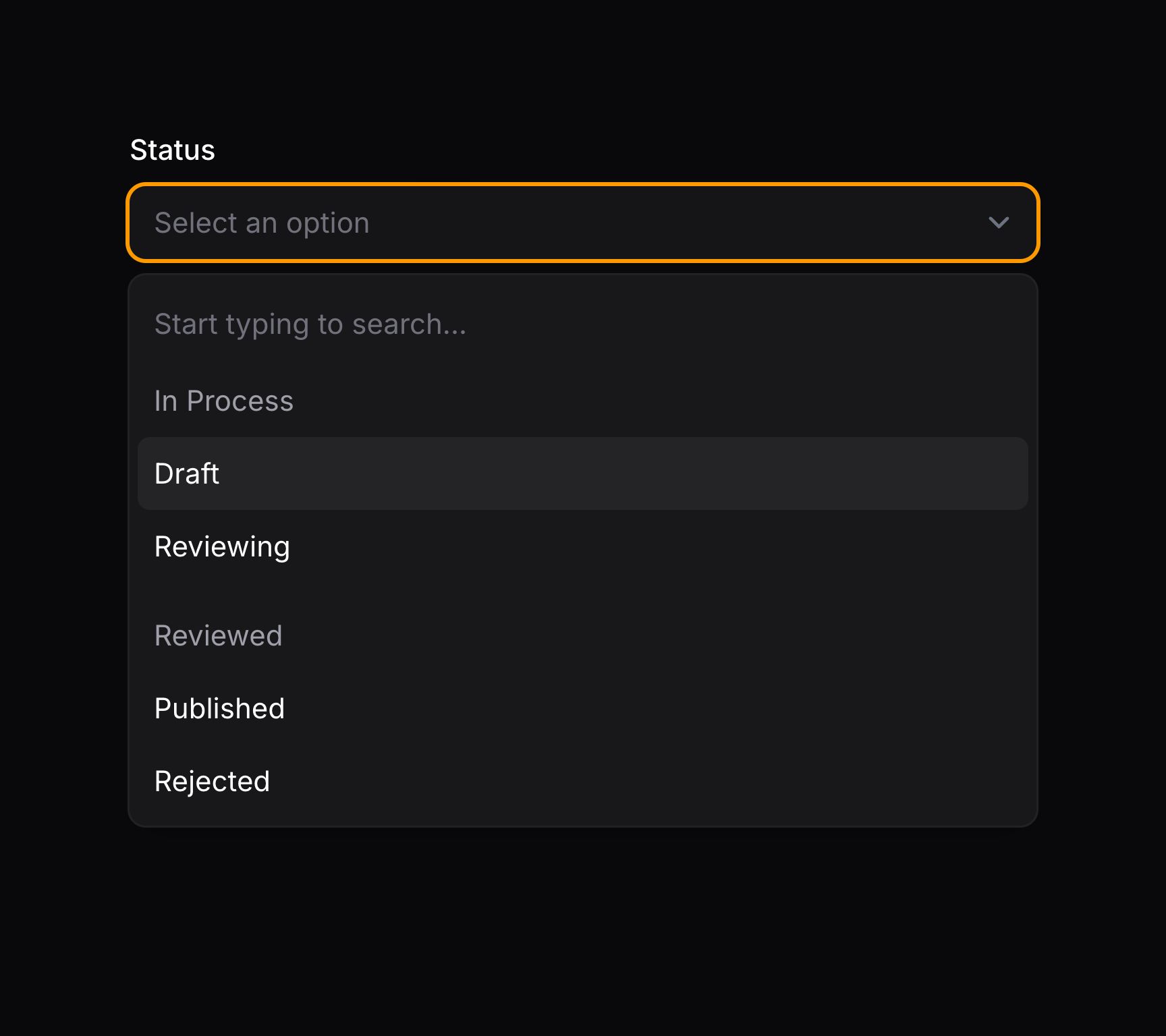 Grouped select