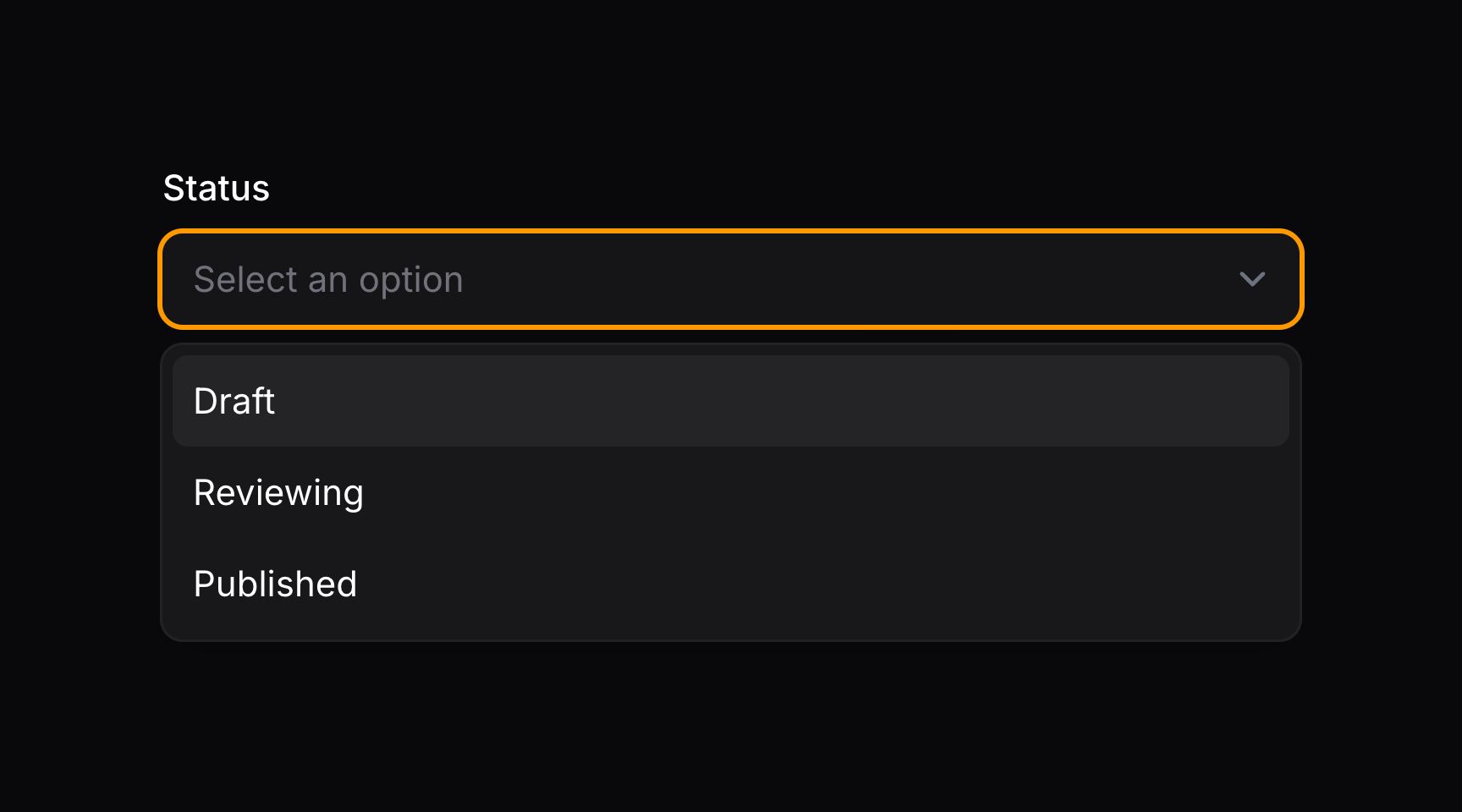 JavaScript select