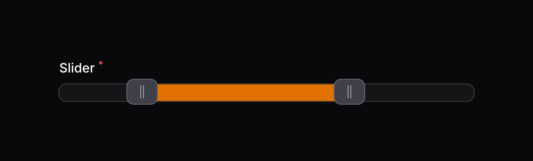 Slider with multiple fills