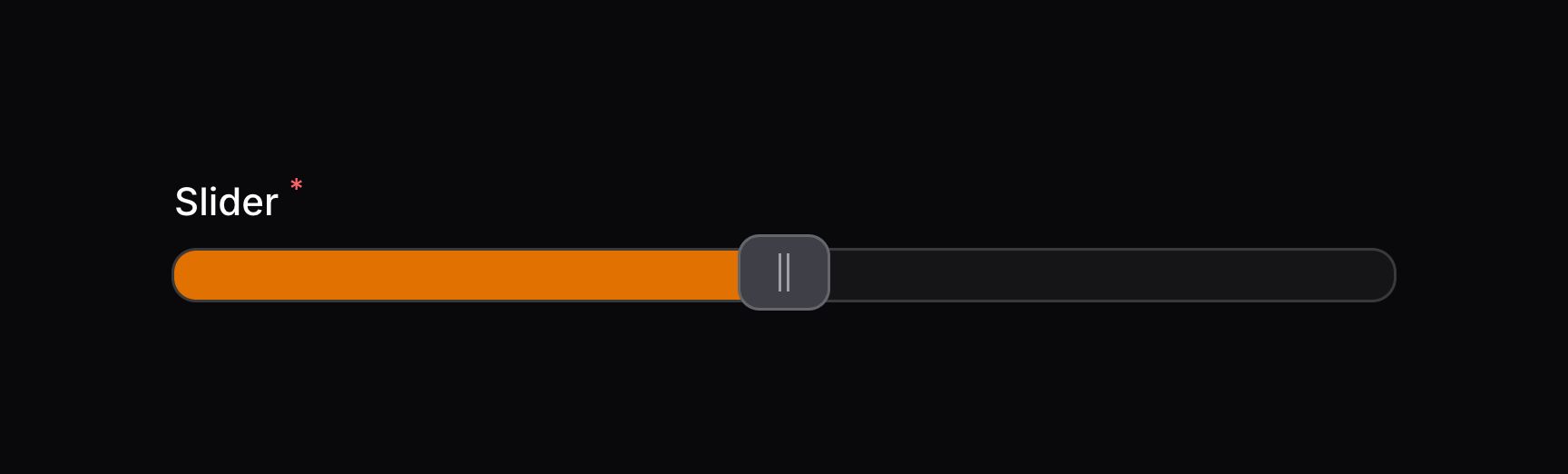 Slider with fill