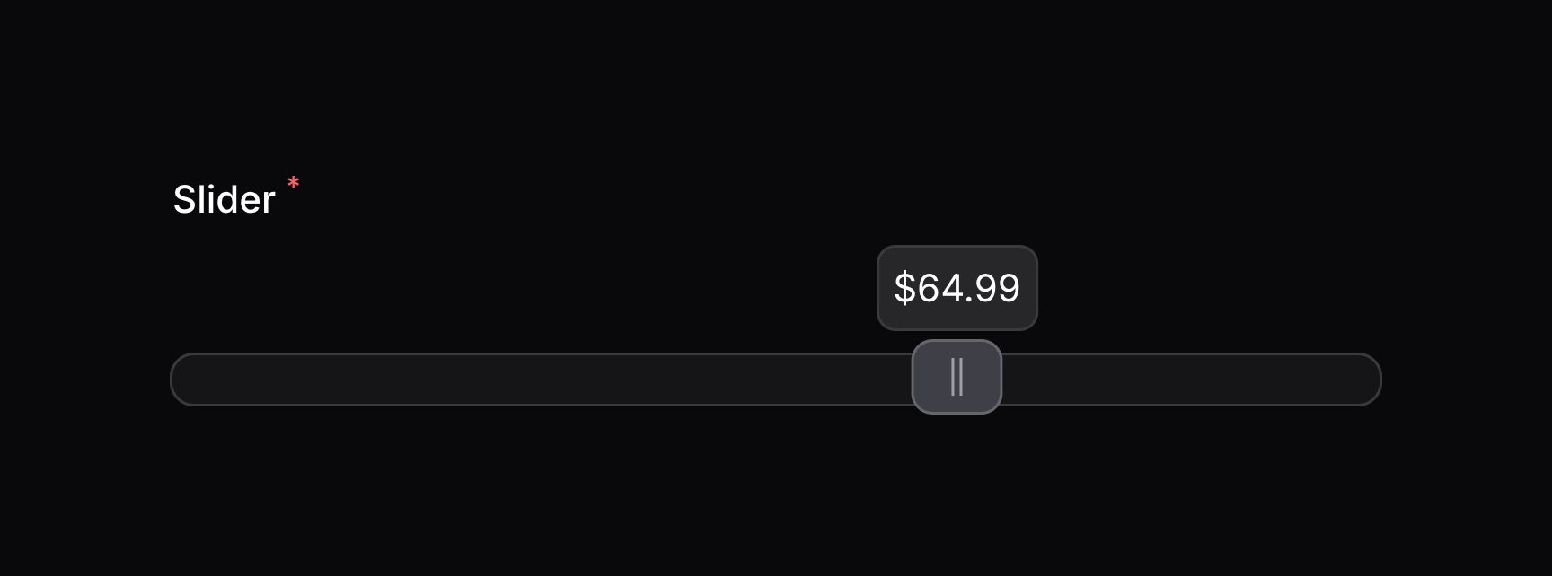 Slider with custom tooltip formatting