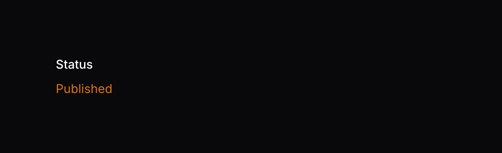 Text entry in the primary color