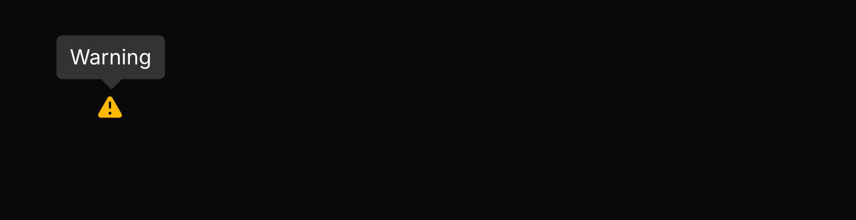 Icon with a tooltip