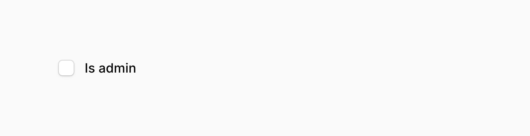 Checkbox with its label inline