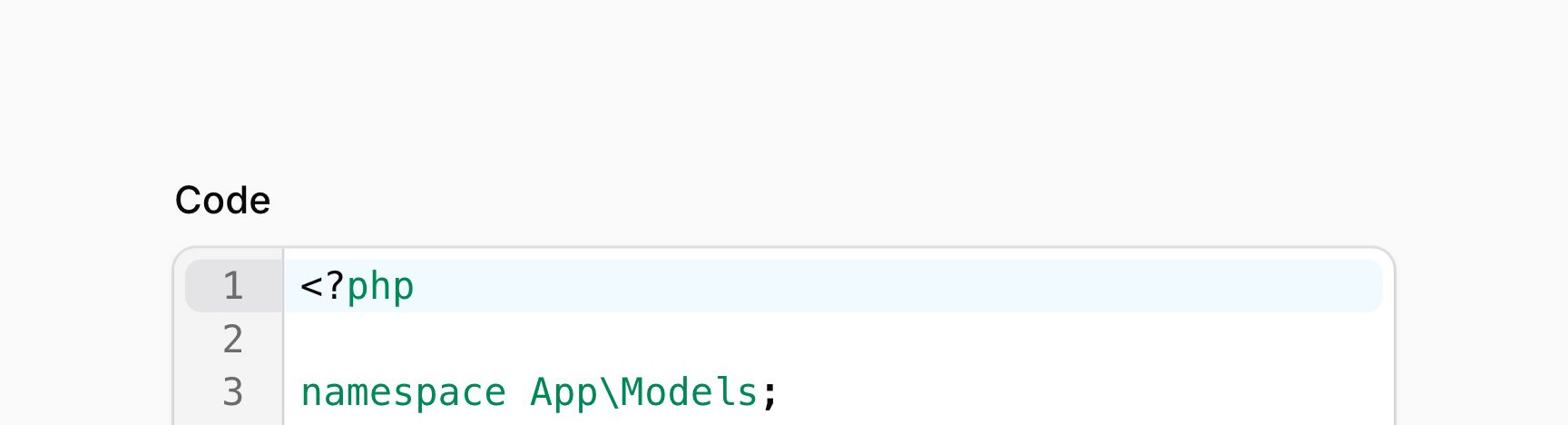 Code editor
