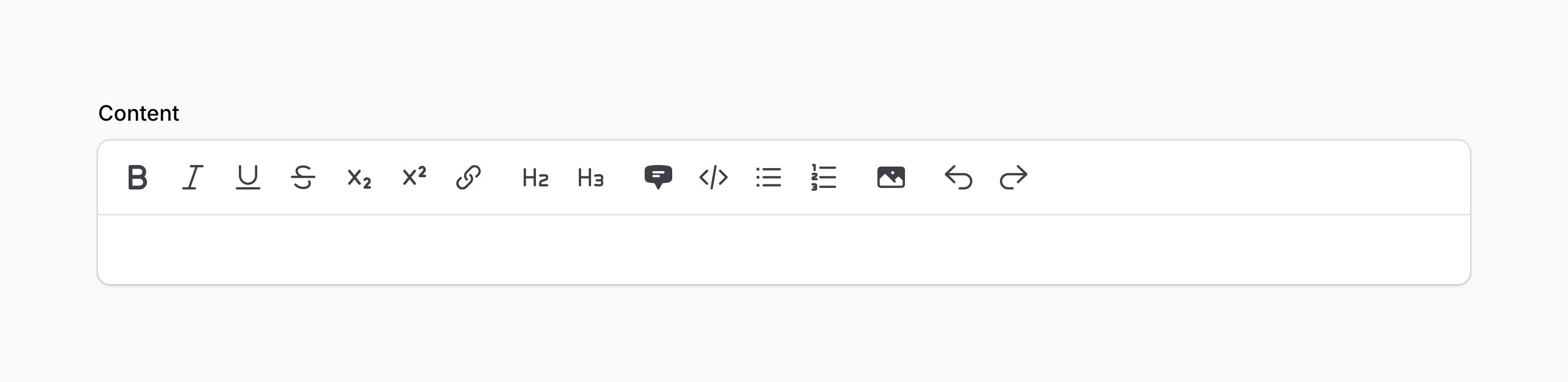 Rich editor