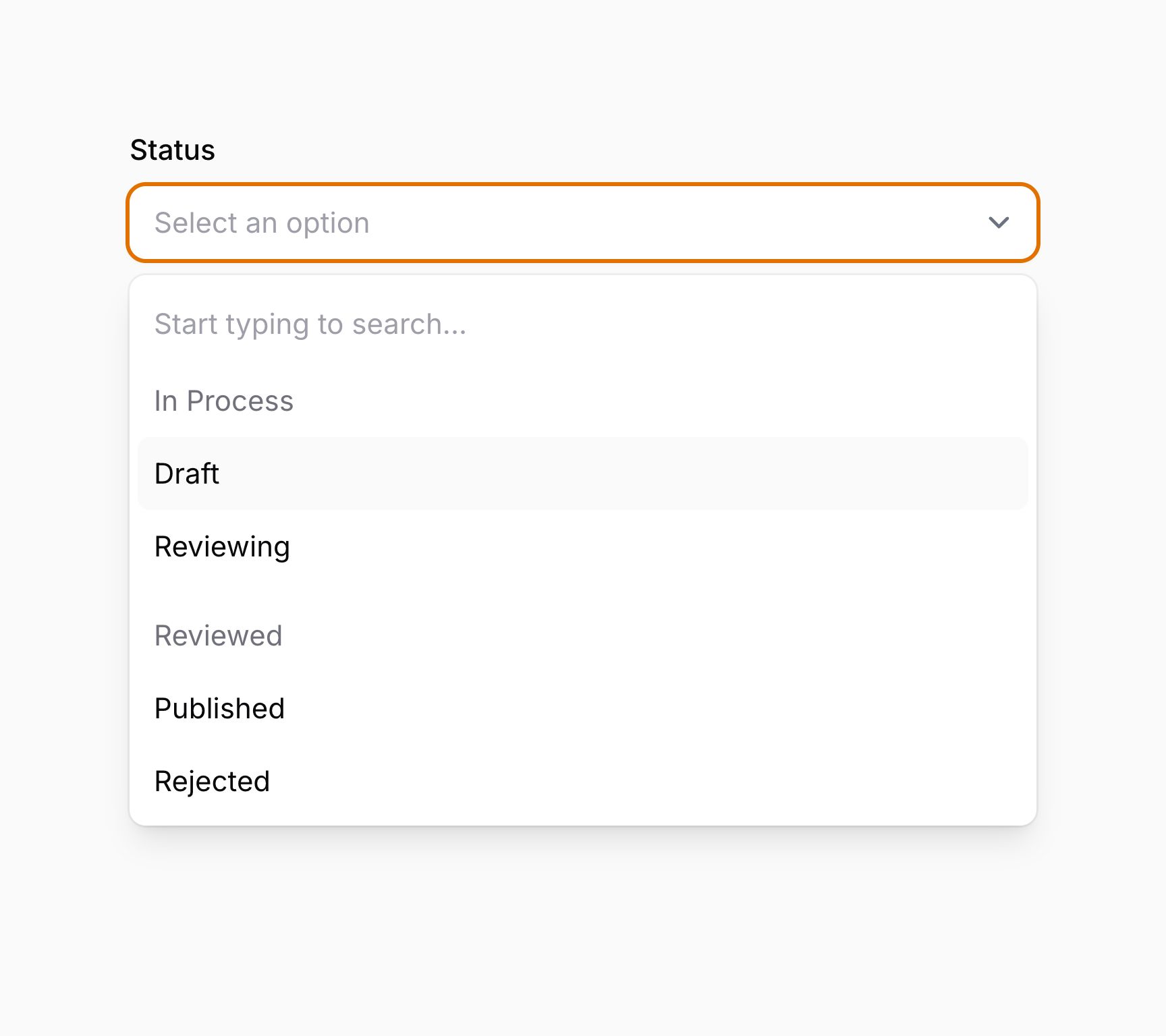 Grouped select