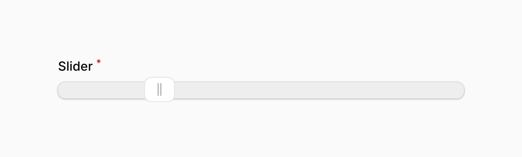 Slider with a customized range