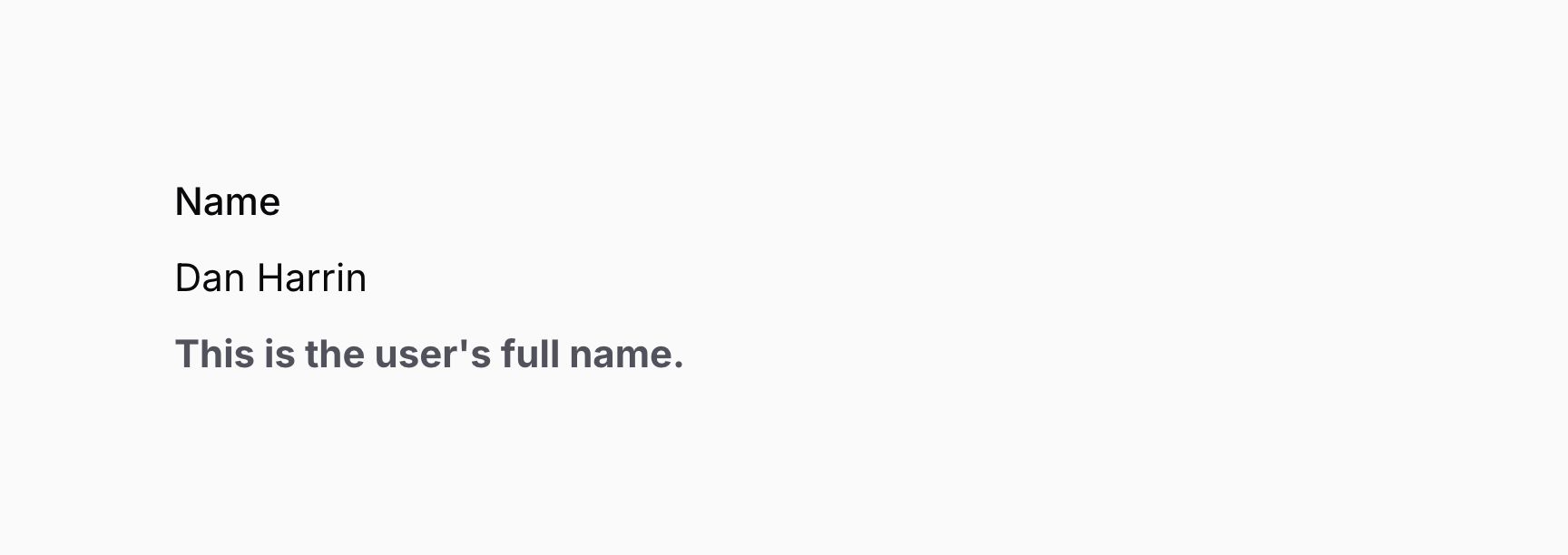 Infolist entry with component below content