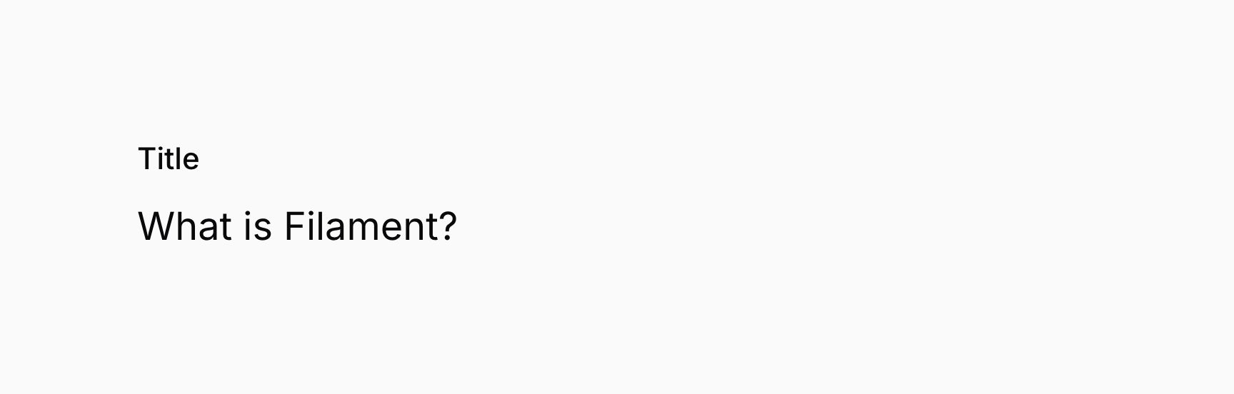 Text entry in a large font size